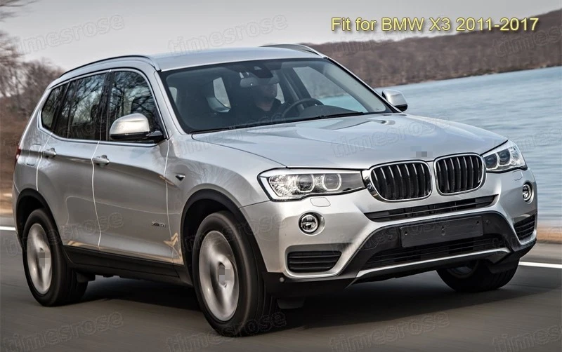 Punta silenciadora de escape de coche plateada tubo trasero moldura de extremo nuevo para BMW X3 2011-2017 #Z077 Foto 2 de 4