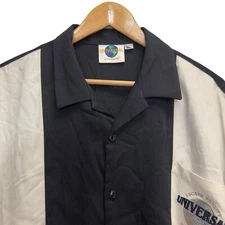 Universal Studios Hollywood Escape Reality Vtg Men's XL Bowling Rayon Shirt euc