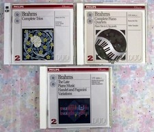 3x JOHANNES BRAHMS 2CD Lot: Trios/Quartets/Late Music See Description EX ET479