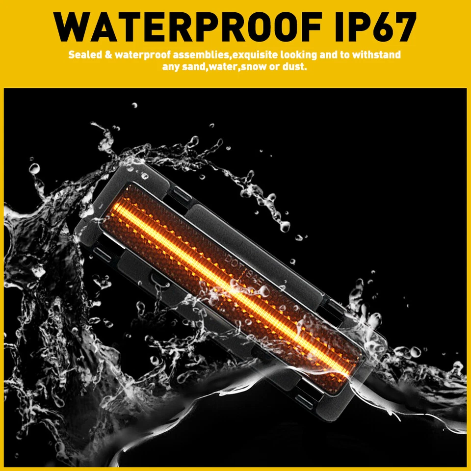 2 дымчатых светодиодных габаритных фонаря на бампер для Chevy Camaro Pontiac Firebird 1982-92 годов выпуска - Изображение 4 из 4