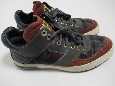 Salvatore Ferragamo Men\'s Suede Leather Sneaker Shoes Multicolor Size 8 US Salvatore Ferragamo Men main image 4