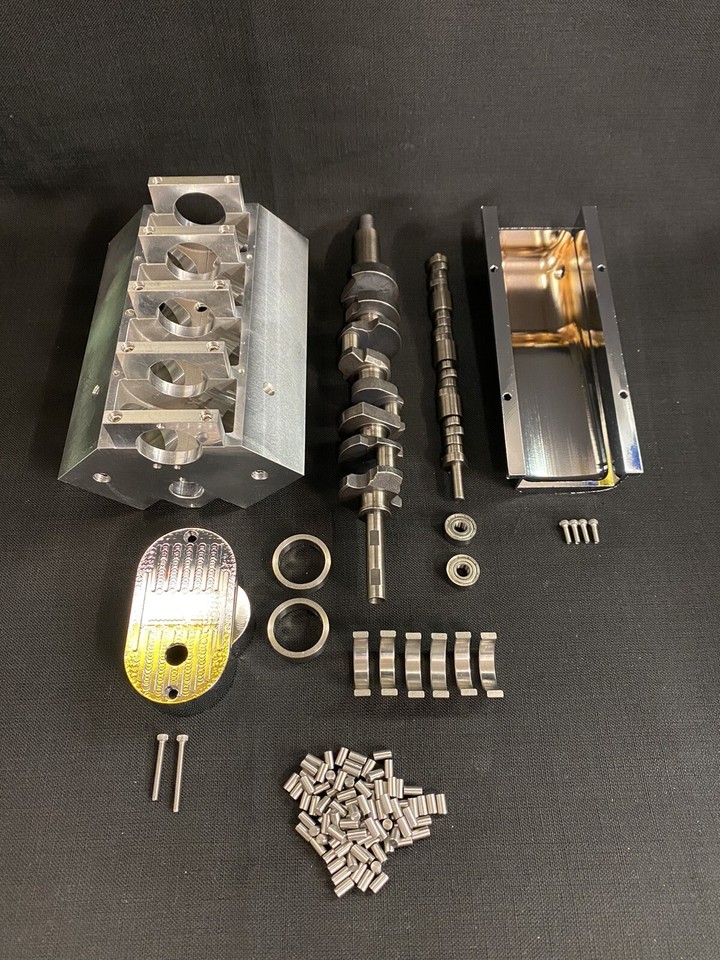 1/4 Scale V8 Engine Block, Crankshaft, Camshaft, Oil Pan & Timing cover ...