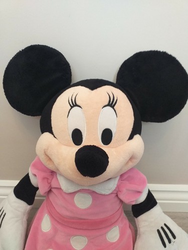Peluche suave juguete de peluche de 17 pulgadas grande rosa estampado de 17 pulgadas tienda Disney - Imagen 4 de 10