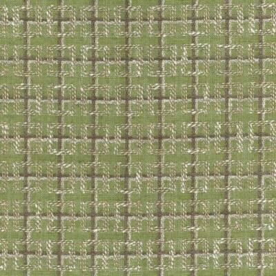 Nina Campbell Interlock Squares Check Fabric- Rodmell / Green REMNANT 21'' x 140''