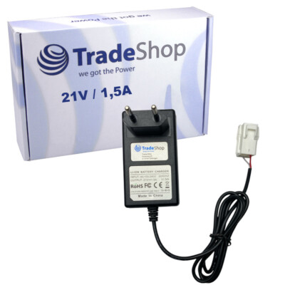 20V Li-Ion Akku Ladegerät Netzteil für Worx WR105SI WR106SI / Ausgang 21V 1,5A