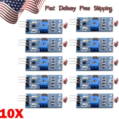 10Pcs New Light Intensity Detection Sensor Photoresistor Module For Arduino HOT