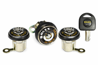 Solex Anti-Theft Door & Boot Locks (3 Lock Set) for Toyota Corolla Sedan KE70...