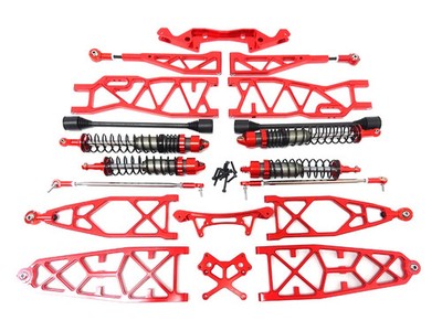 NEW Baja EXT Extended CNC Aluminum Front & Rear Suspension Kit