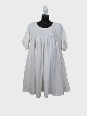 Free People size XS Catalina Mini Dress White Baby Doll Relaxed Oversized |  eBay