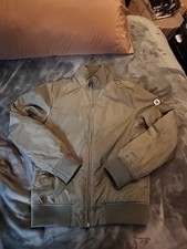 Scotch Soda Green Military Green Bomber Insulated Jacket Men's Size Small