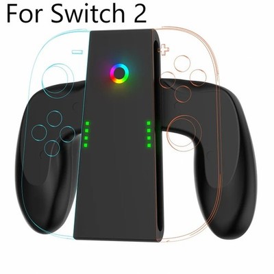 Dual Controller Charging Grip with Type-C Dock for Handheld Gaming Console