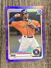 2020 Bowman Chrome BCP82 Freudis Nova Purple Refractor /250 - Astros