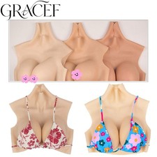 C-G Cup Realistic Fake Boobs For Crossdresser Silicone Breast Forms Breast Plate