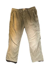 Mason’s M.J. 74 Corduroy Pants Men’s 36x 30 Olive Green Cotton/poly Straight Leg