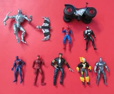 DC Lot of 8 Figures and Spider-Man ATV, Ghost Rider, Marvel Legends Ultron, Etc