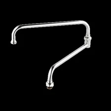 T&S Brass 117X 12" Big Flo Spout w/ Plain End Outlet - Front Section