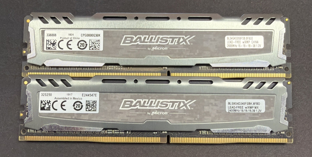 Crucial Ballistix Sport 8GB (2x4GB) DDR4 RAM 2400MHz BLS4G4D240FSB