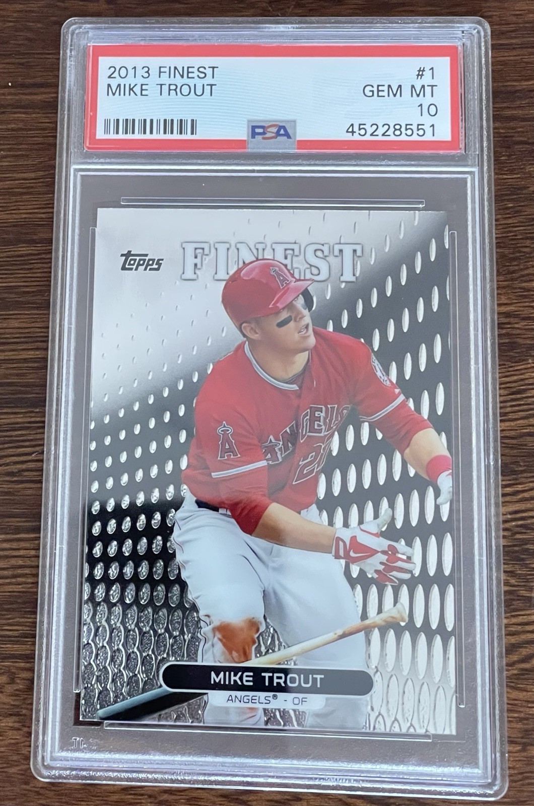 2013 Topps Finest - Mike Trout #1 PSA 10