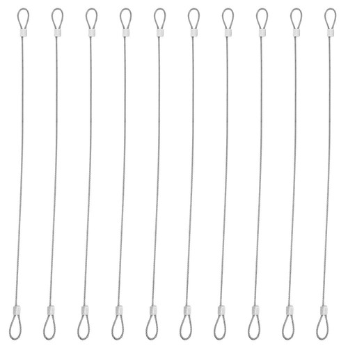 10 Pcs Stainless Steel Wire Rope Aluminum Sleeve Metal Cable Safety - Picture 8 of 12
