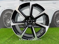 4X R20 Pouce 5X112 Audi TT Style Noir Poli Roues : Pour A6 A7 Q3 Q5 Q8
