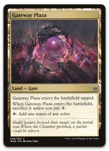 Gateway Plaza #246 War of the Spark Common MTG
