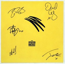 OPERATION MINCEMEAT Broadway Cast Jak Malone Signed Yellow Vinyl Album SFC