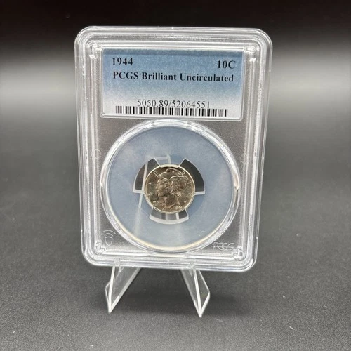 1944 Silver Mercury Dime 90%Silver PCGS Brilliant Uncirculated