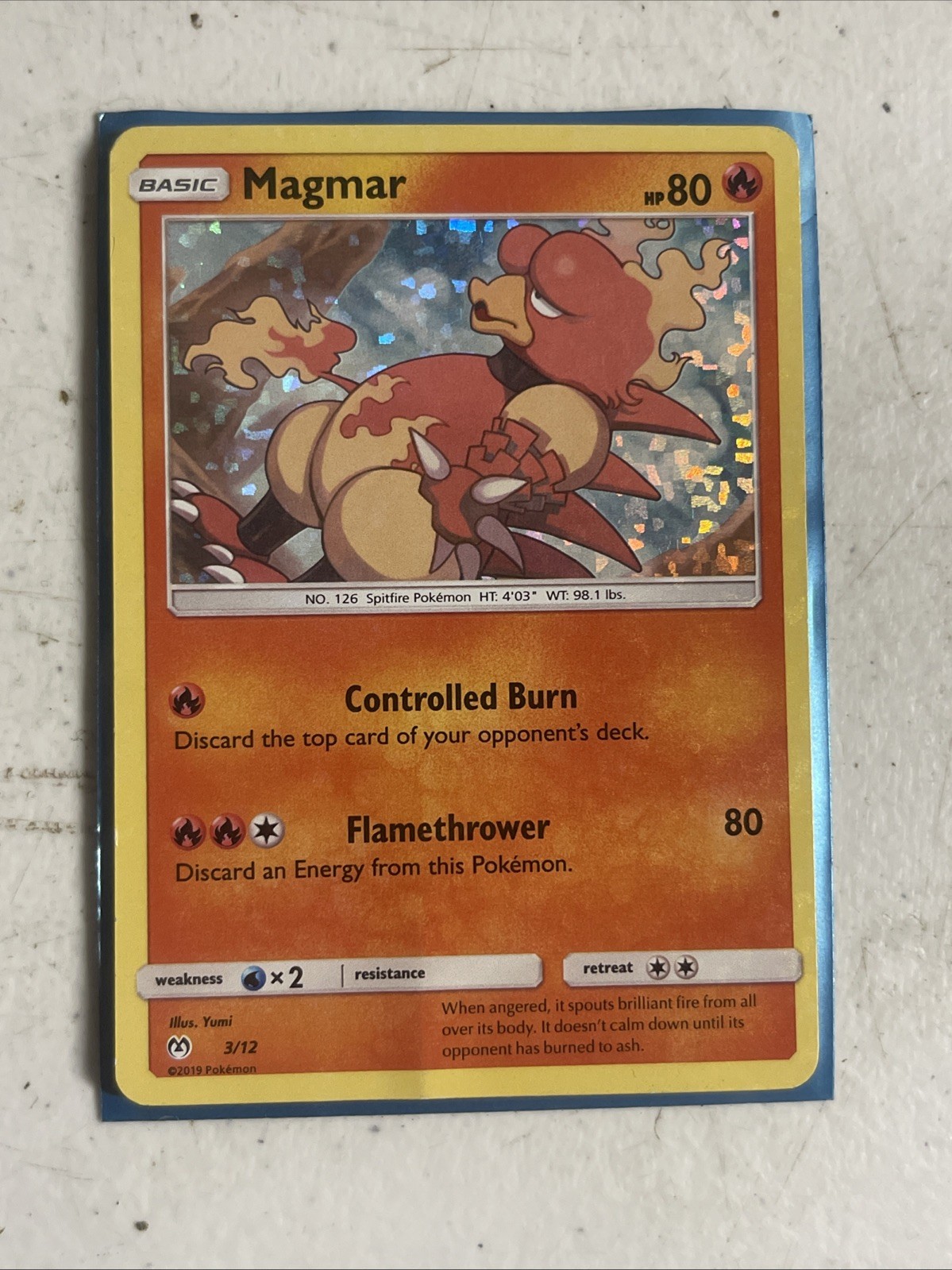 (SU) Pokemon McDonald's Promos 2019 3/12 Magmar
