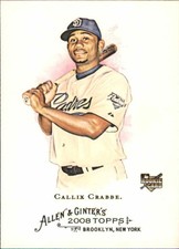 2008 Topps Allen and Ginter #252 Callix Crabbe RC - Rookie Card San Die ID:70342. rookie card picture