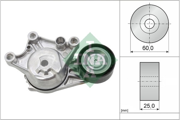 INA 534 0654 10 Riemenspanner, V-Rippenriemen FüR CitroËN, Ds, Opel, Peugeot-image