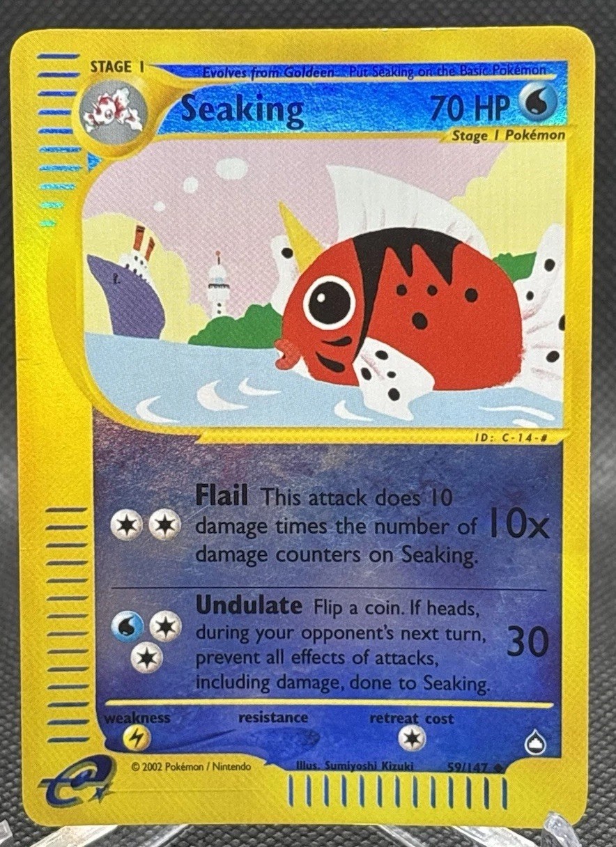 Pokémon TCG Aquapolis Seaking Uncommon Reverse Holo - 59/147 (see desc)