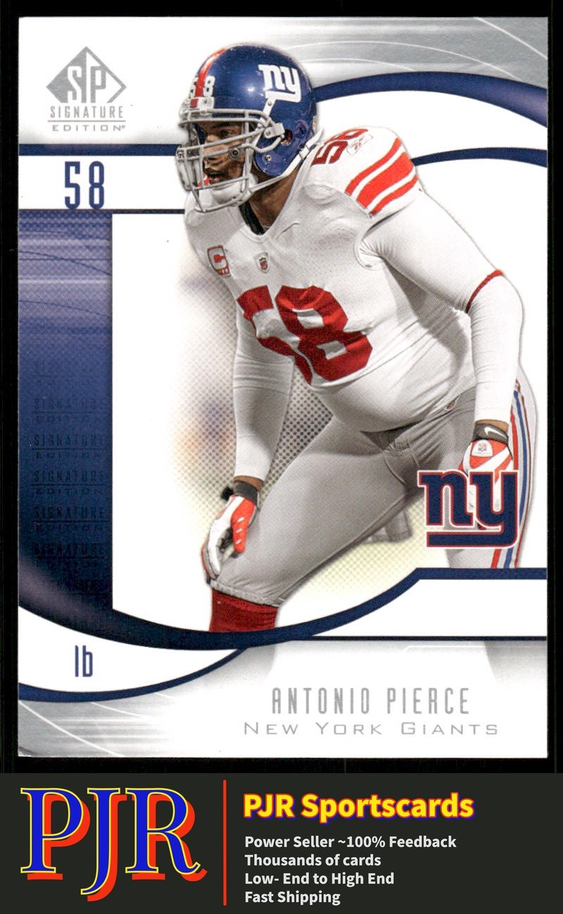 Antonio Pierce 2009 SP Signature #139 New York Giants