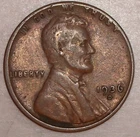 1936-D Lincoln Wheat Cent Fine Denver Mint Lower Mintage Depression Era