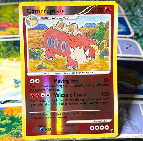 Camerupt 18/147 Rare Supreme Victors Pokemon Reverse Holo Very Lightly Played
