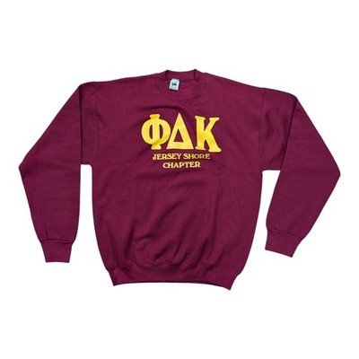 Vintage 90s Fratenity Sweatshirt Phi Delta Kappa Jersey Shore Chapter Size XL