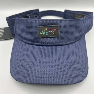 Greg Norman Golf Visor Hat Men Blue Embroidered Strap Back Cap New