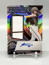 2022 Panini Chronicles Baseball Prospect JACKSON MERRILL Spectra Patch Auto /49