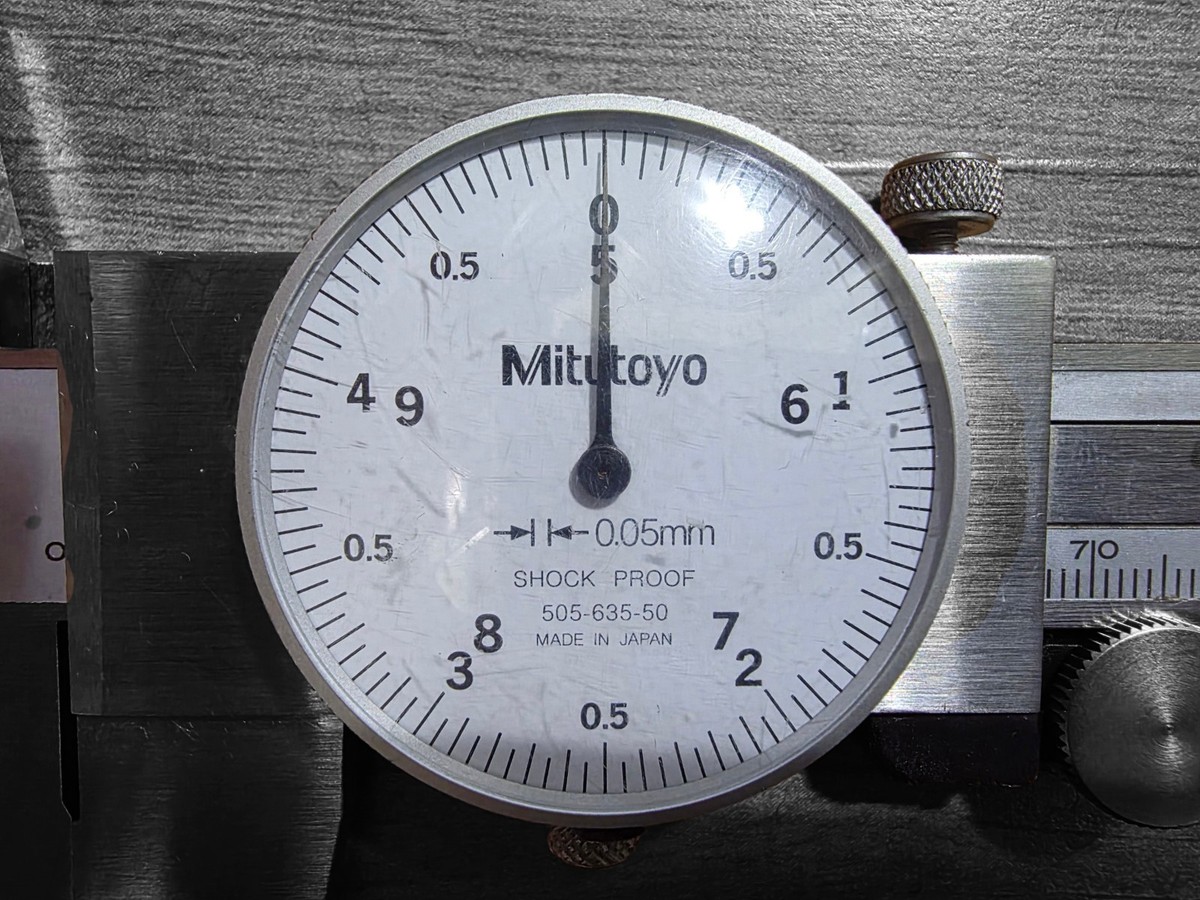 Mitutoyo 505-635-50 Dial Caliper 0-300mm 0.05mm Shock Proof Japan
