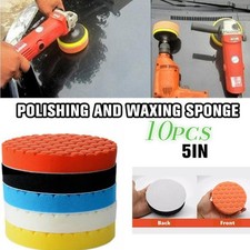 10Pcs Buffing Pad 5inch Sponge Polishing Kit Car Furniture Waxing Sealing Glaze