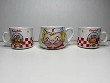 Campbell's Soup Lot Of 3 Mugs - 2 Seasons Summer - Blonde Kid - Houston Harvest