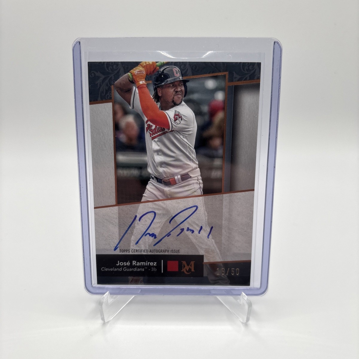 2024 Topps Museum Collection Auto #16/50 José Ramírez Cleveland 