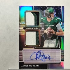 2020 Panini Obsidian - Rookie Jersey Ink James Morgan SP# /40 (AU, MEM, RC)