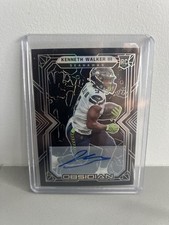 2022 obsidian Kenneth Walker III Auto /199 #108, SBMVP Seahawks prizm 