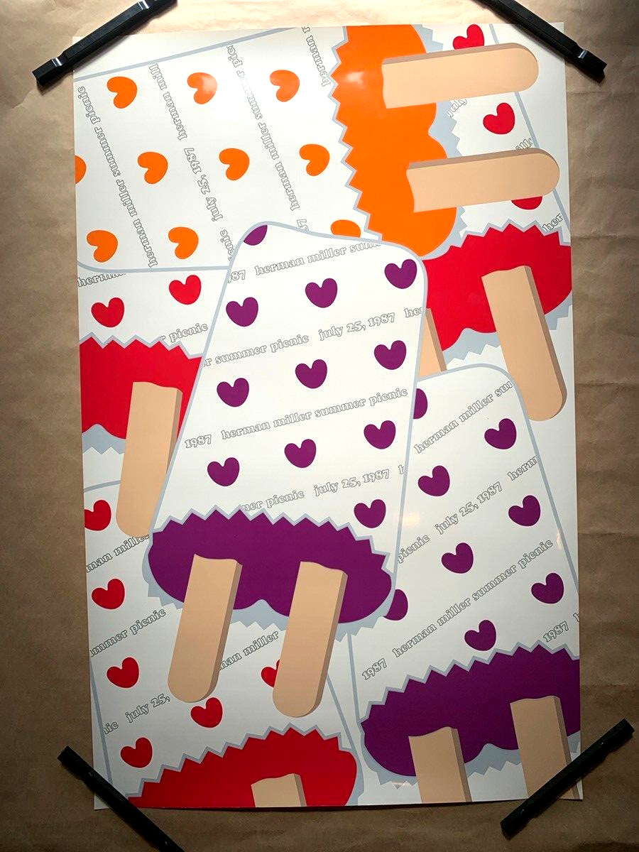 ハーマンミラーsummer picnic herman miller Vintage Herman Miller Summer Picnic 1987 Poster Candy | eBay