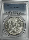 1900 Morgan Dollar : PCGS MS65 Blazing White