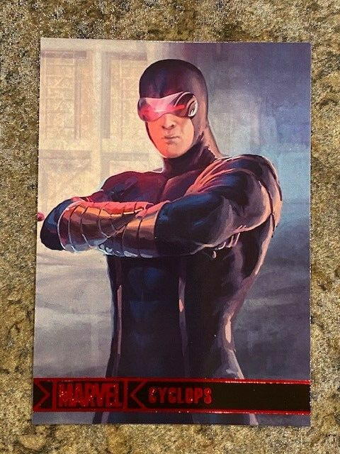 2012 Marvel Greatest Heroes Base #19 CYCLOPS Red Foil💥*
