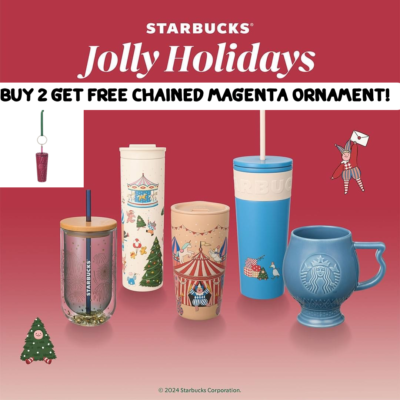 2024 Starbucks Thailand Jolly Holidays Christmas Gift Collection