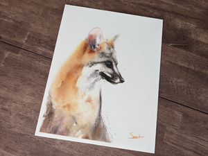 Watercolor Fox Painting Fox Gifts Gift For Her Fox Decor Kids Wall Art Ebay