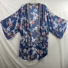 Band Of Gypsies Duster Kimono Womens Fairy Cottage Core Prairie Sheer size M/L