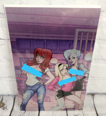 Skyline 1 Narcelio Sousa Mary Jane Gwen Stacy Cosplay Topless METAL Cover 4/10